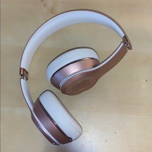 Rose gold wireless beats